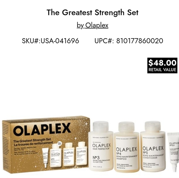 OLAPLEX Hair Care Collection with White and Gold Packaging - Picture 1 of 2